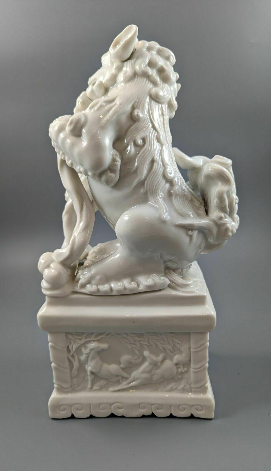 Antique Chinese Porcelain Blanc De Chine Foo Dog photo Art