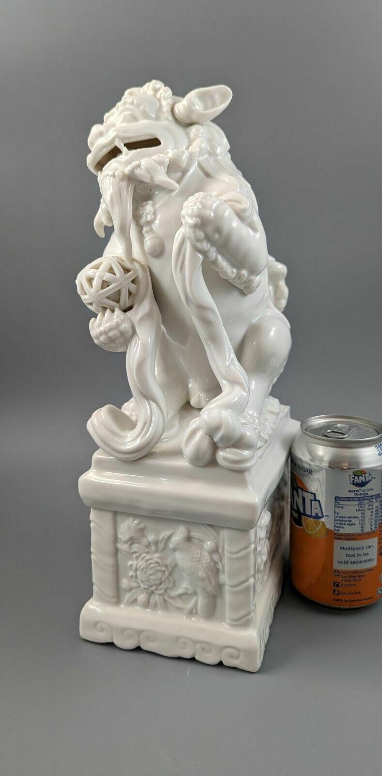 300.0 Antique Chinese Porcelain Blanc De Chine Foo Dog photo