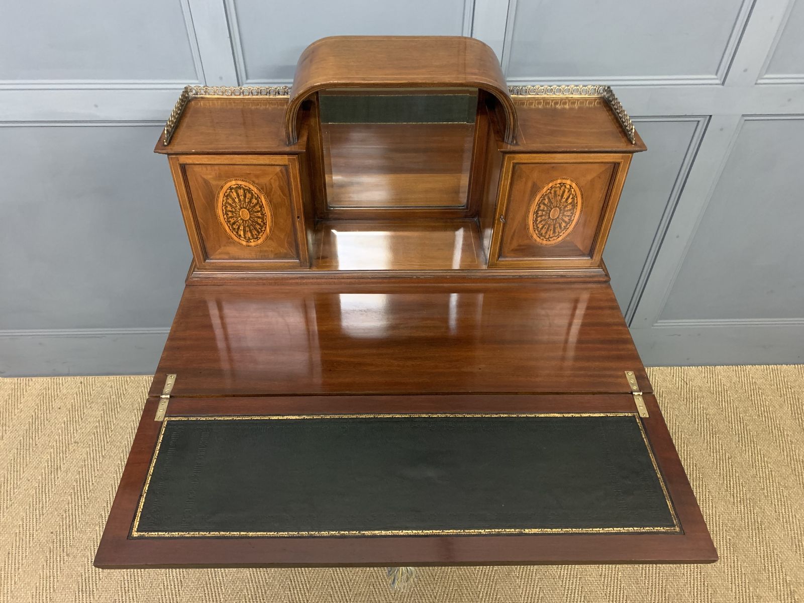 Inlaid Mahogany Bonheur Du Jour photo vintage