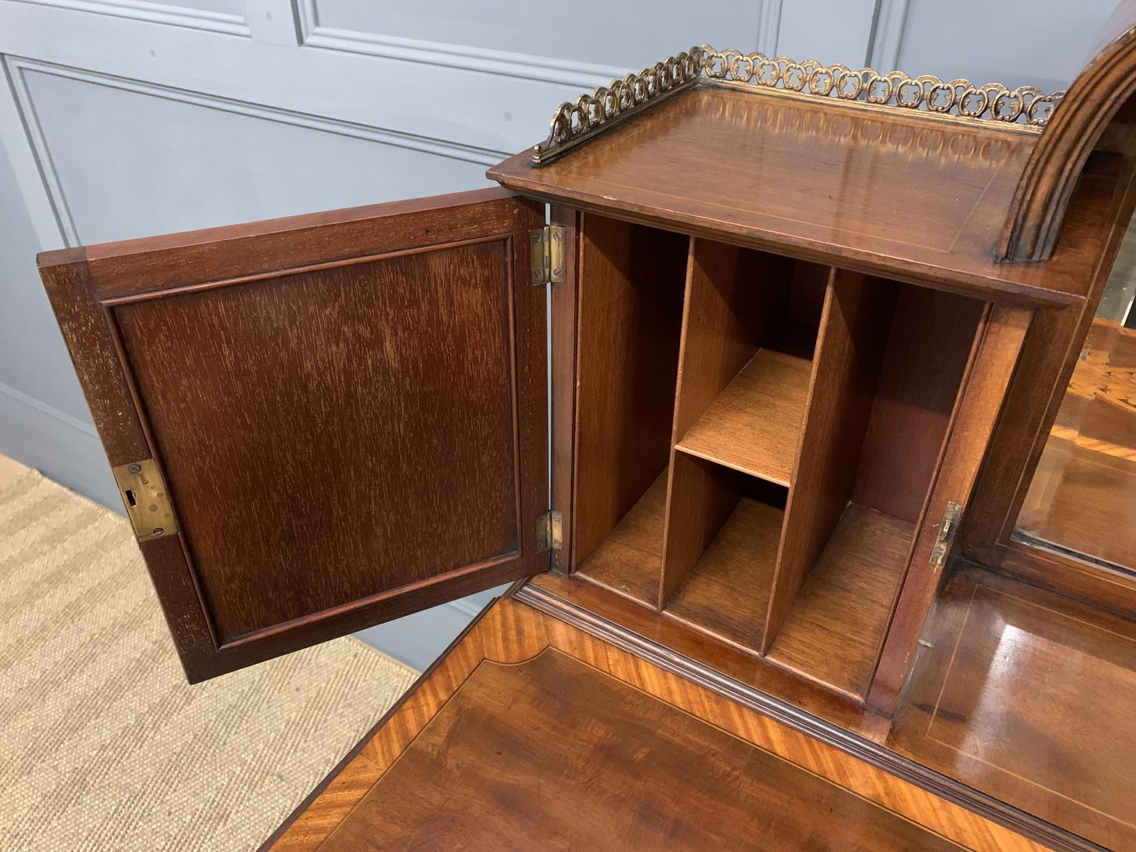 Furniture Inlaid Mahogany Bonheur Du Jour photo