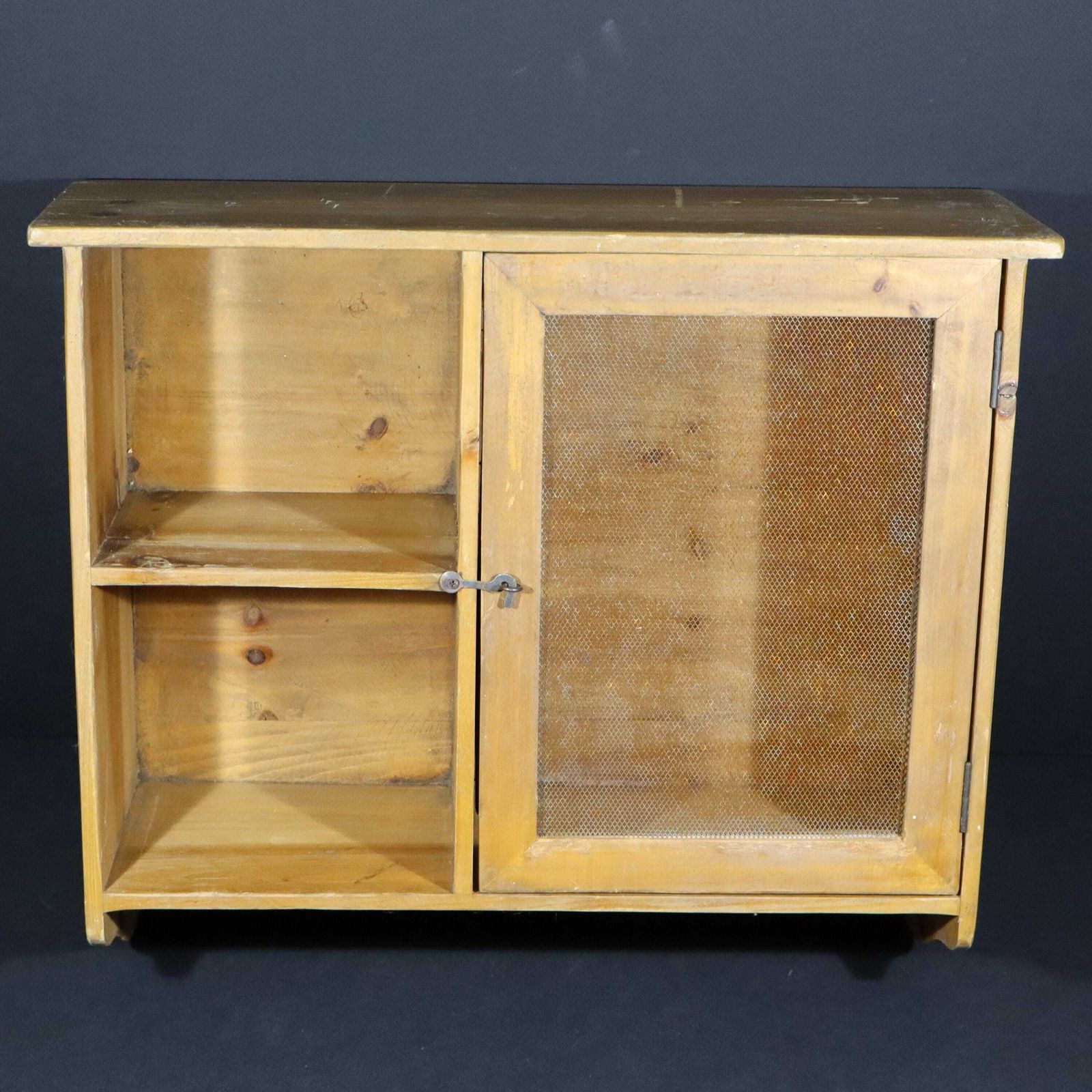 Vintage French Cheese Safe, Wooden Kitchen Larder, Spice Rack photo furniture