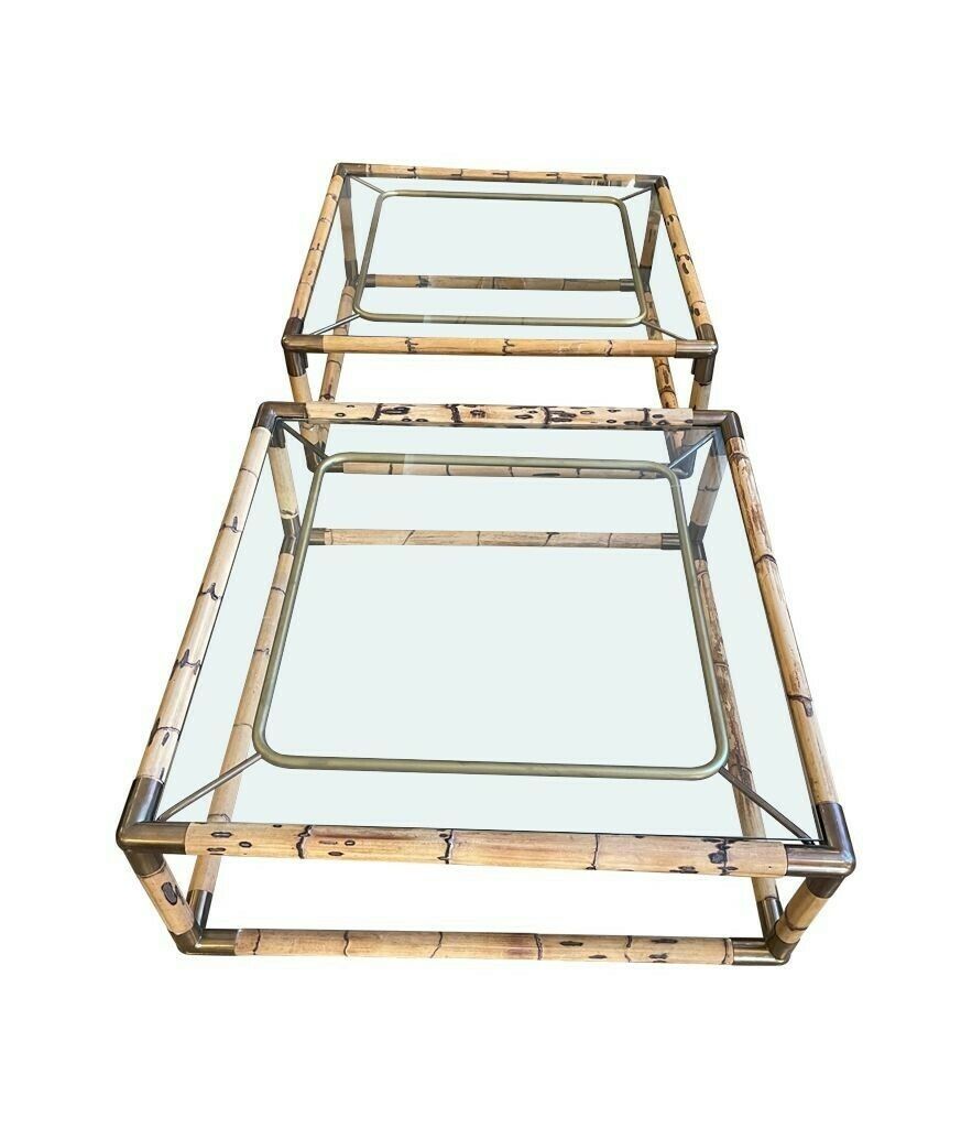 photo furniture An Italian 1970s Bamboo And Brass Coffee By By Giovanni Banci For Banci Firenze,
