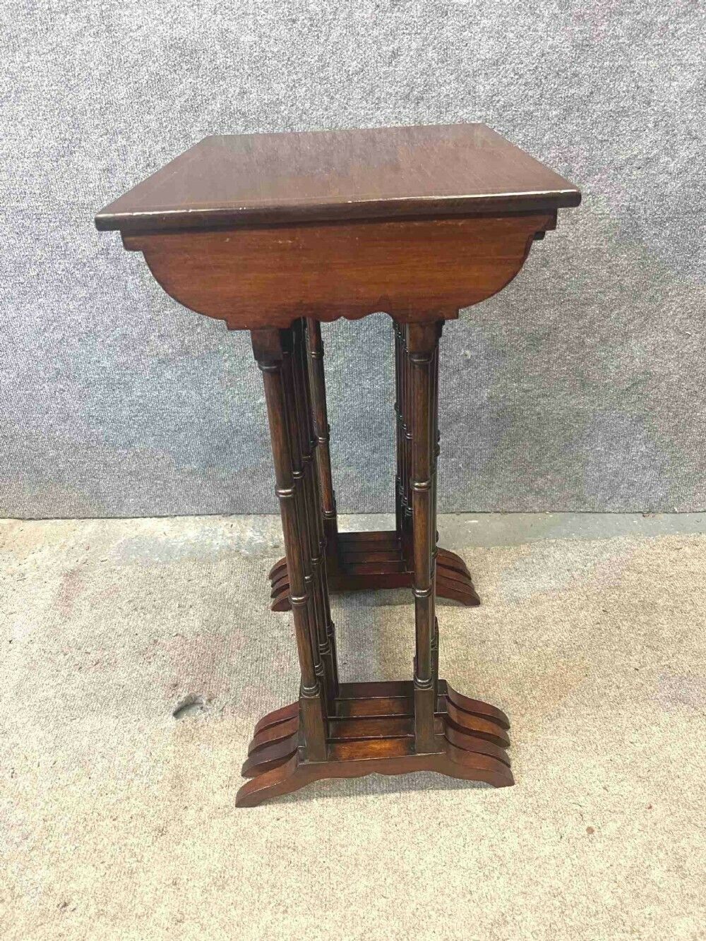 Edwardian Inlaid Nest Of 4 Tables photo for sale