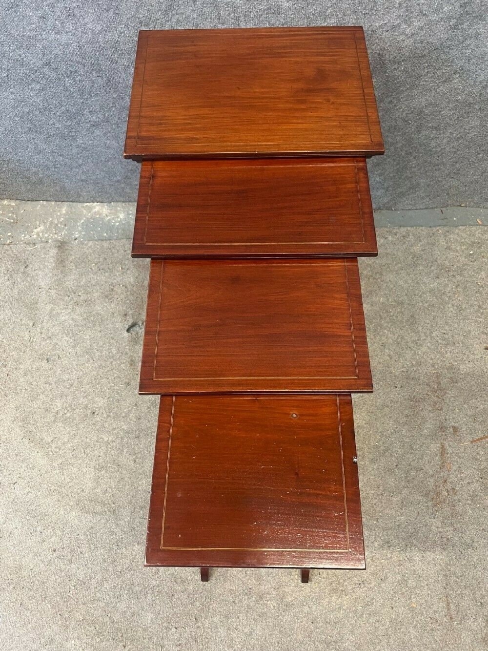 Edwardian Inlaid Nest Of 4 Tables photo 413.0