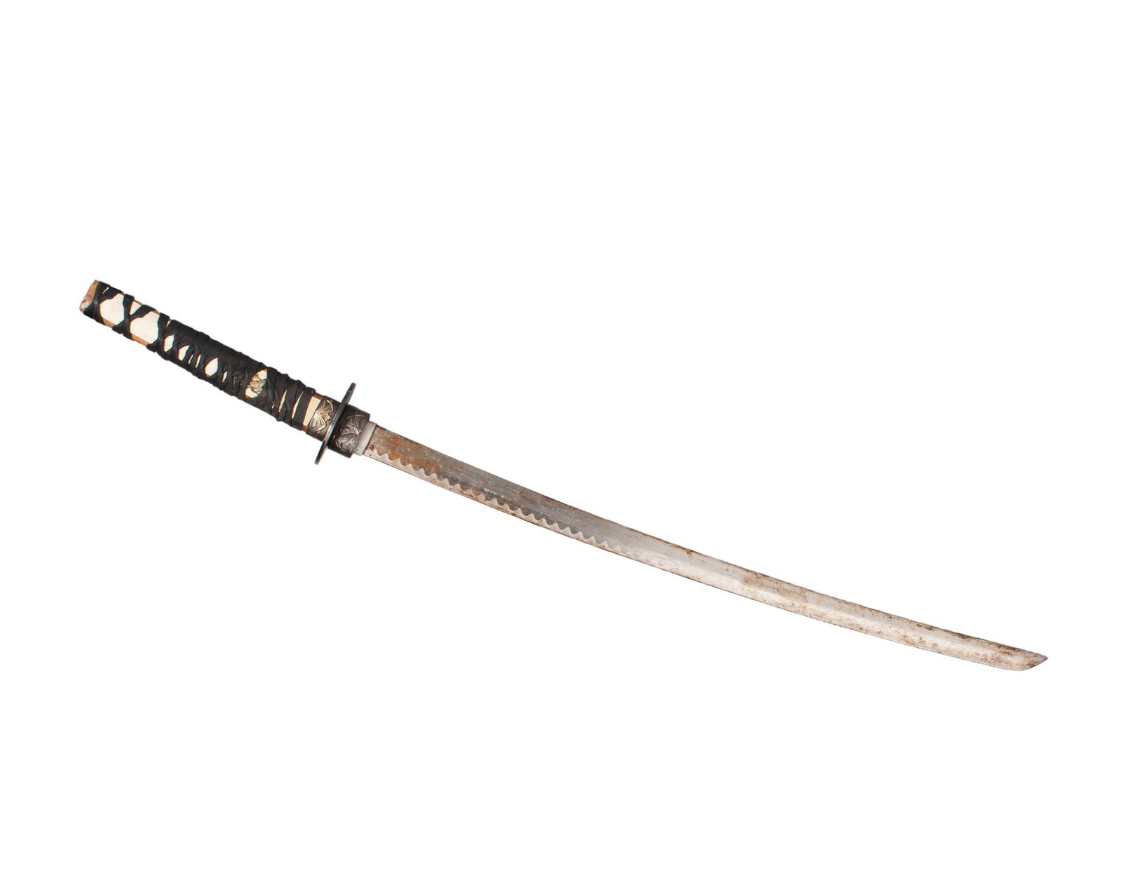 Early 20th Century Recreation Of An Edo /Meiji Period Black Samurai Katana/Long Sword With Scabbard photo for sale