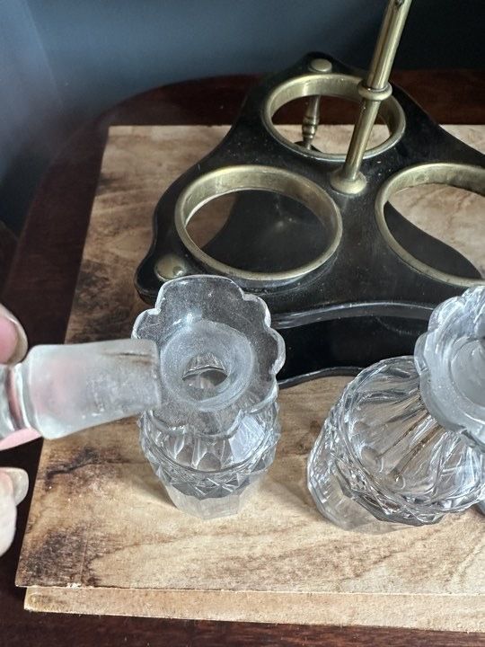 Home Decor Victorian Elegant 3 Piece Cruet Condiment Set photo