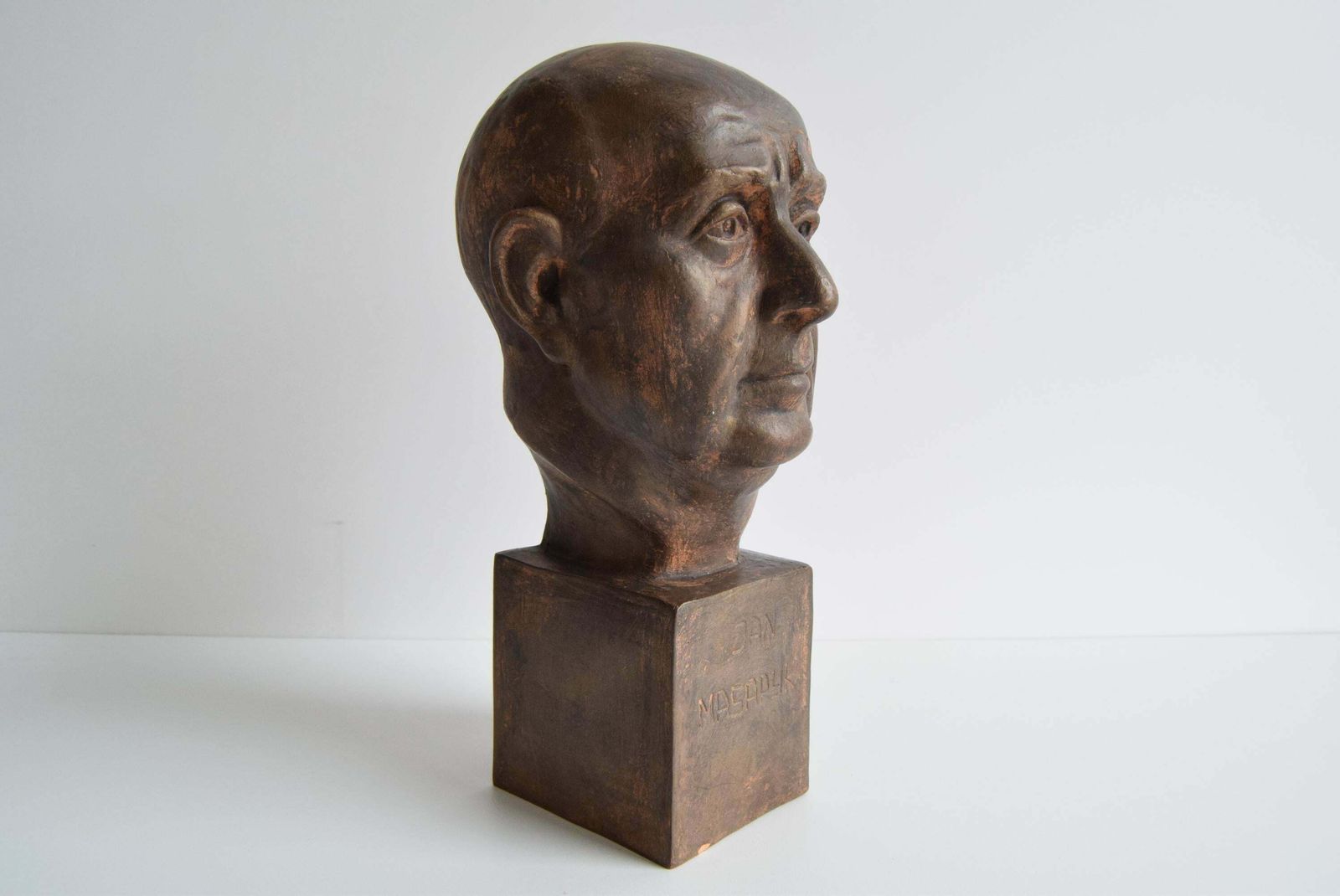Jan Masaryk Ceramic Bust, Circa 1950's. photo for sale