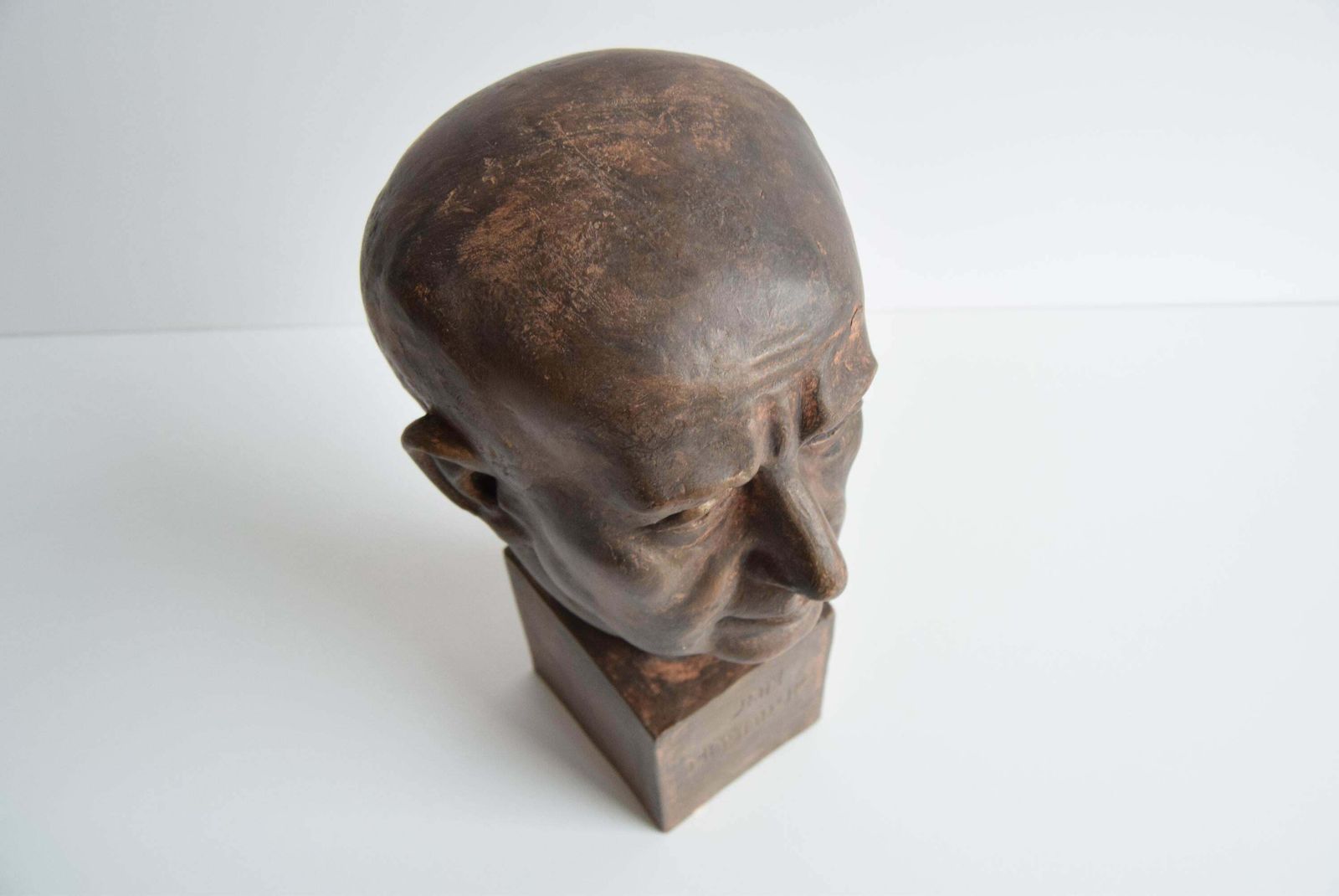 photo furniture Jan Masaryk Ceramic Bust, Circa 1950's.