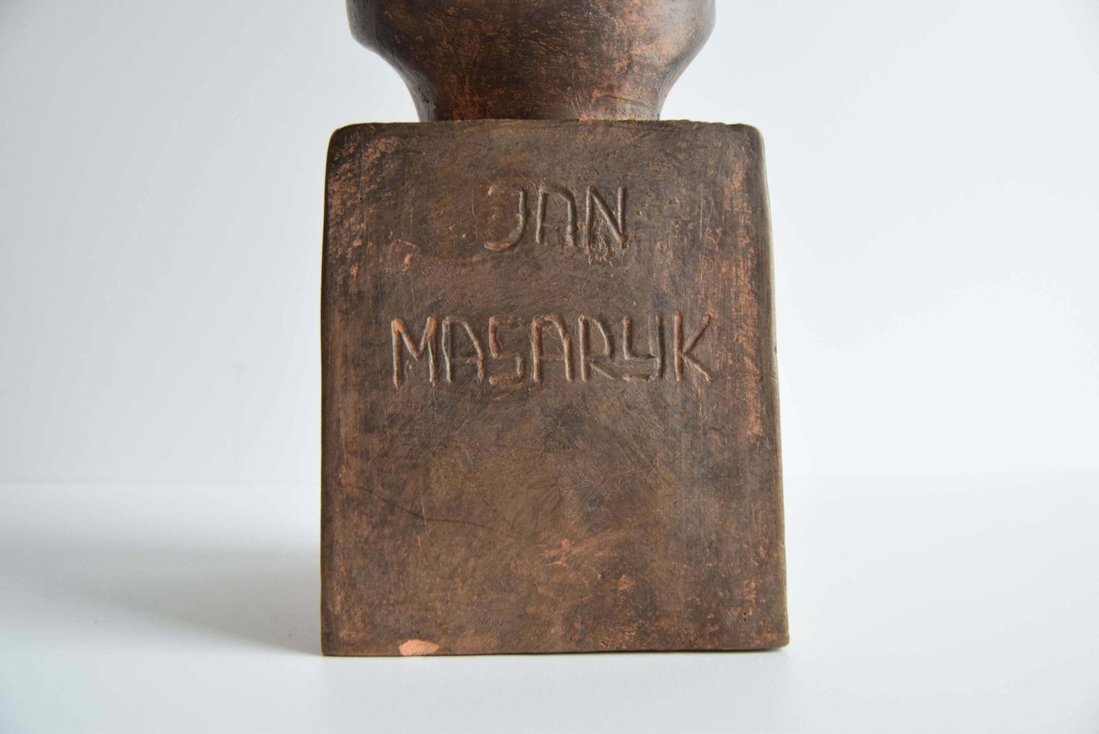 photo vinterior Jan Masaryk Ceramic Bust, Circa 1950's.