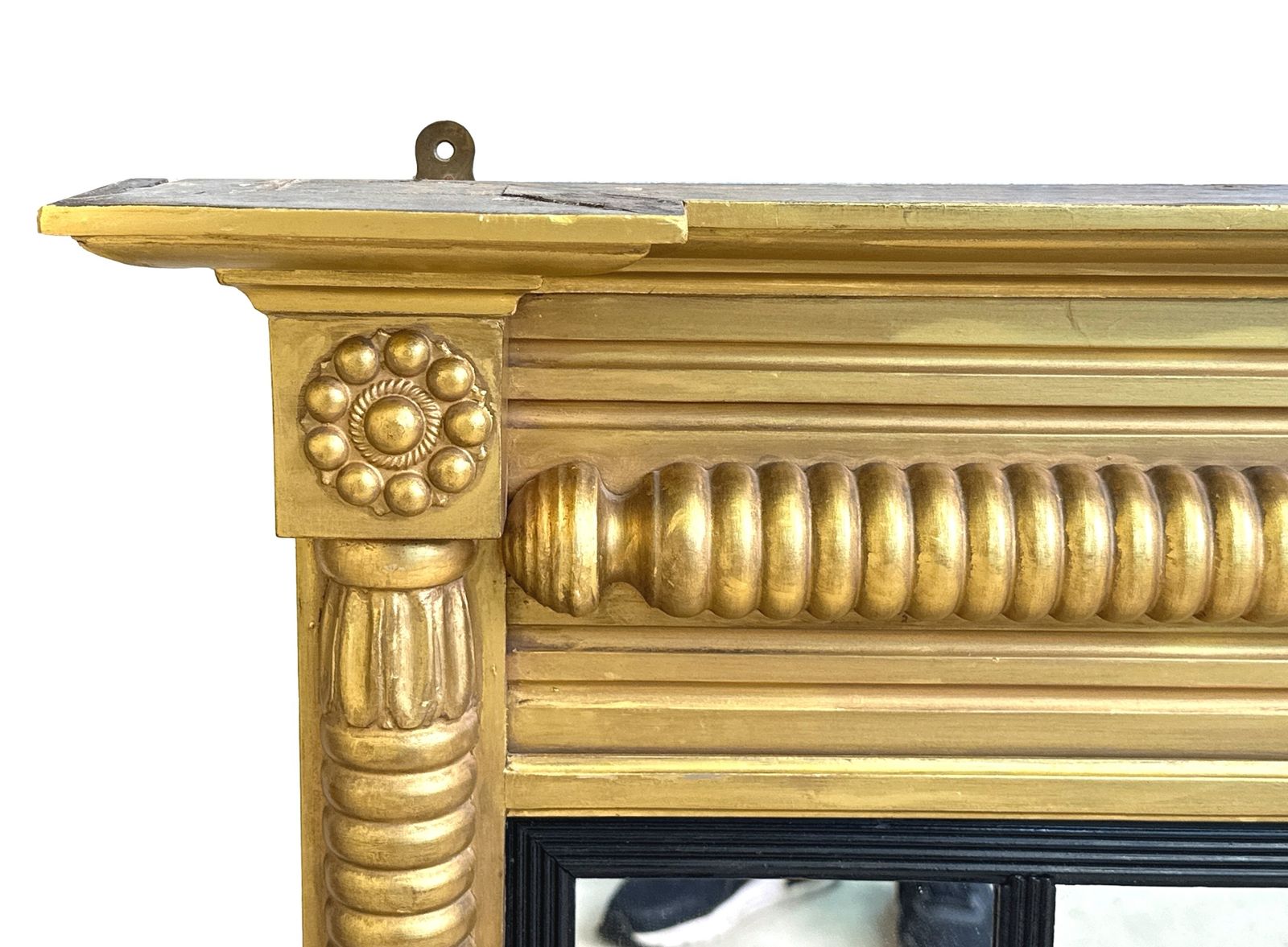 Small 19th Century Gilt Overmantle Mirror (England, Circa 1850) photo Home Decor