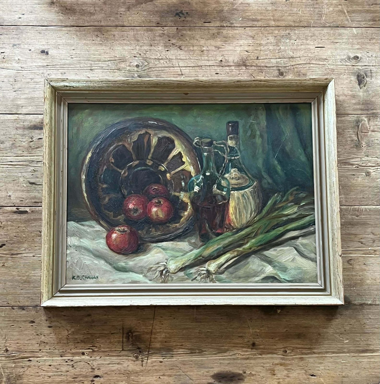 The Farmhouse Table, 1900s, Antique photo vinterior