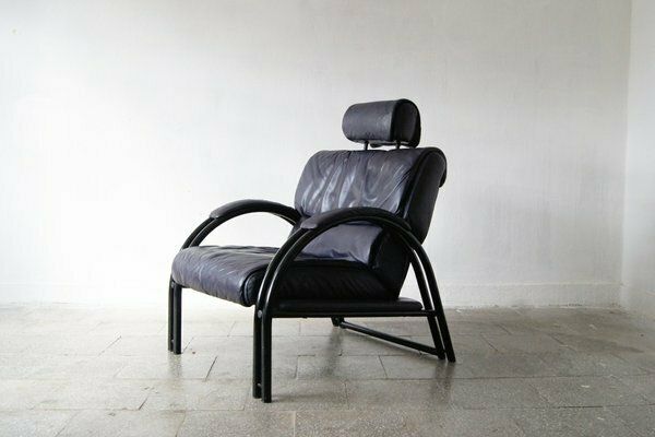 Vintage Italian Lounge Chair In Leather