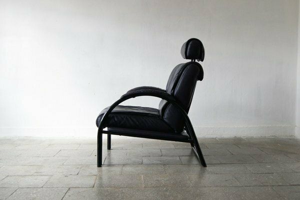 Vintage Italian Lounge Chair In Leather photo vinterior