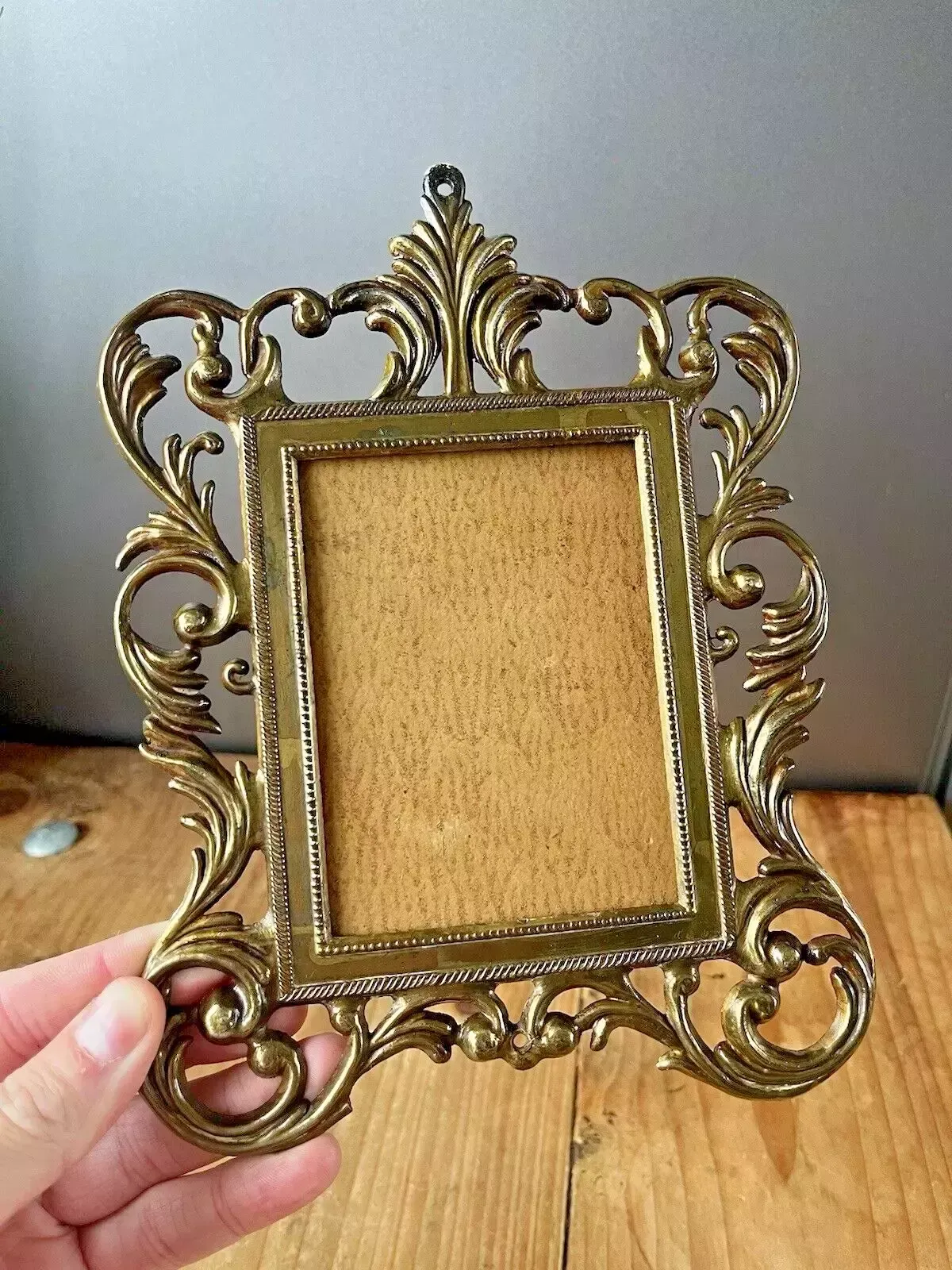 Antique Gilded Ornate Rococo Wall Photo Picture Frame Italian Baroque Beatrice photo for sale
