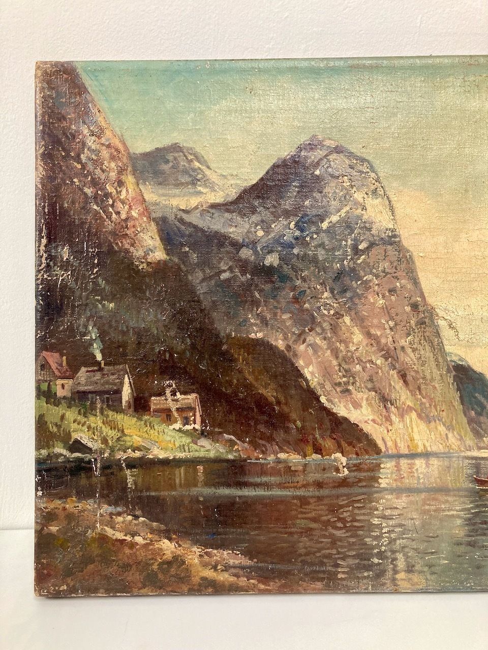 Original German Oil Painting, Early 20th Century photo 65.0