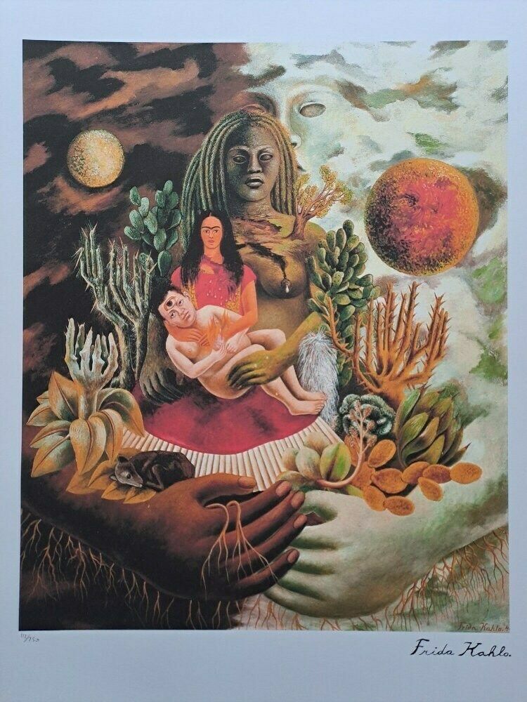 Frida Kahlo Signed   The Love Embrace Of The Universe, The Earth (Mexico). photo for sale