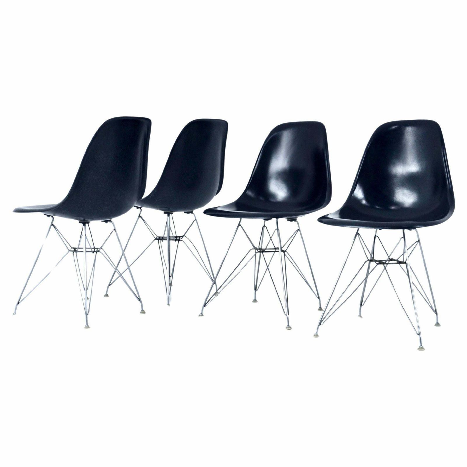 Dining Chairs Dsr By Charles & Ray Eames For Herman Miller, 1970s, Set Of 4