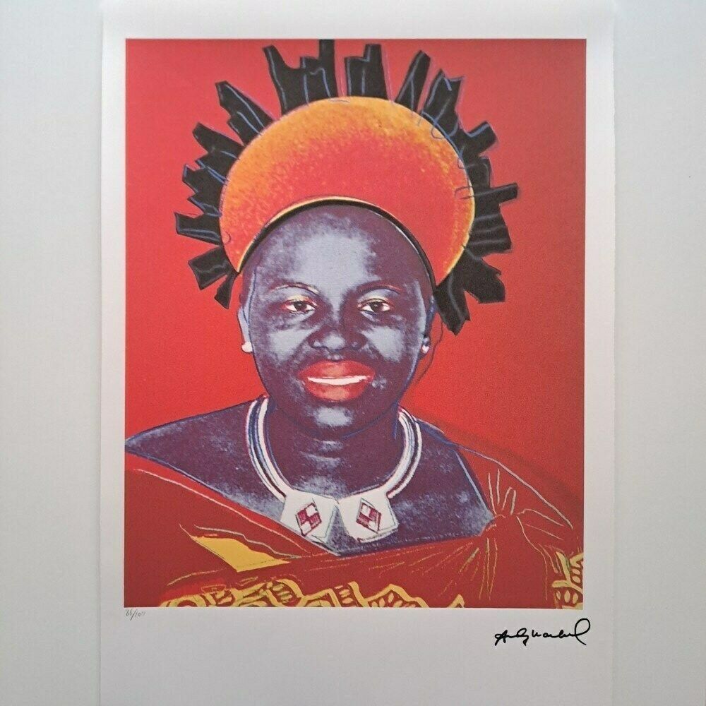 Andy Warhol “Queen Ntombi Twala Of Swaziland” — Fine Pop Art Plate Signed Edition With Castelli Documentation photo furniture