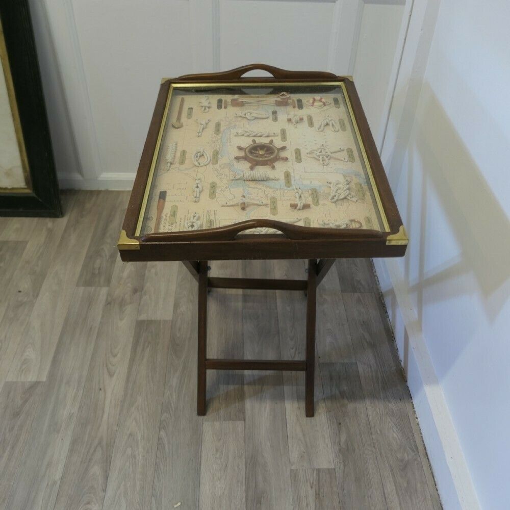 Nautical Theme Shadow Box In The Form Of A Butlers Tray photo furniture