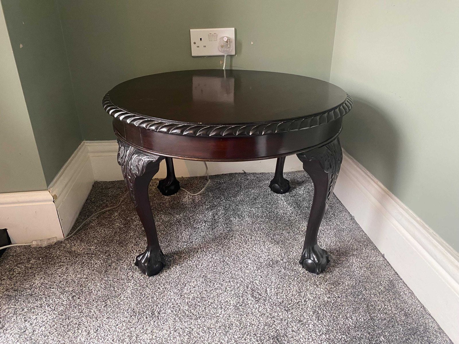 Vintage Solid Wood Mid Century Side Table / Coffee Table / Plant Stand / Pot Stand / Pedestal Table photo furniture
