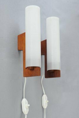 Model 719 Wall Lamps By Uno & östen Kristiansson For Luxus Vittsjö, Sweden, 1960s, Set Of 2
