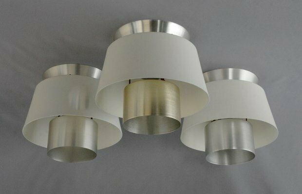 Tivoli Ceiling Lamps By Jorn Utzon For Nordisk Solar Compagni, Denmark. Set Of 3