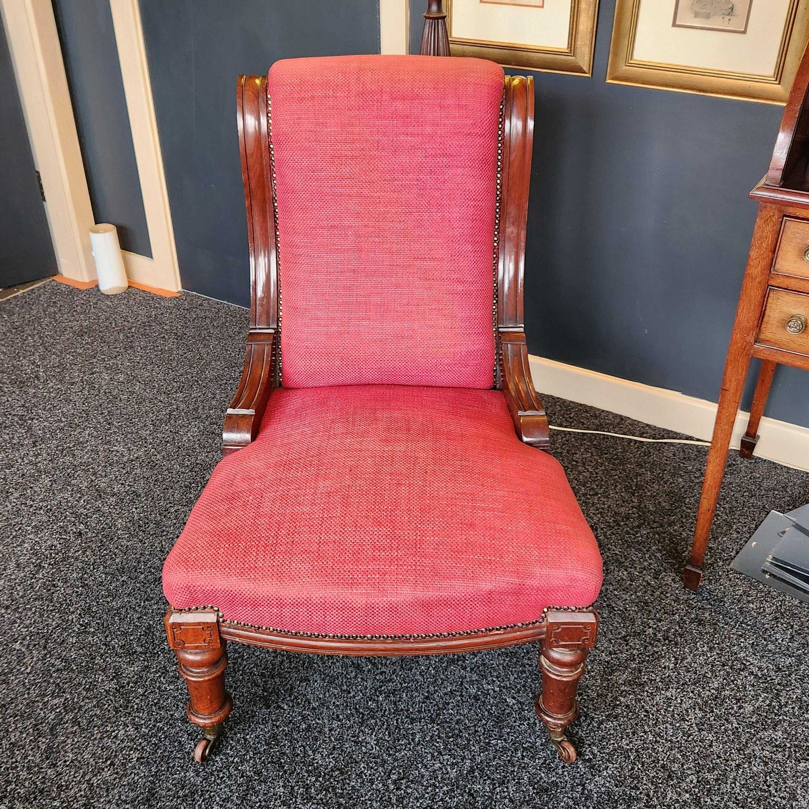 Victorian Nursing Chair, 1800s photo furniture