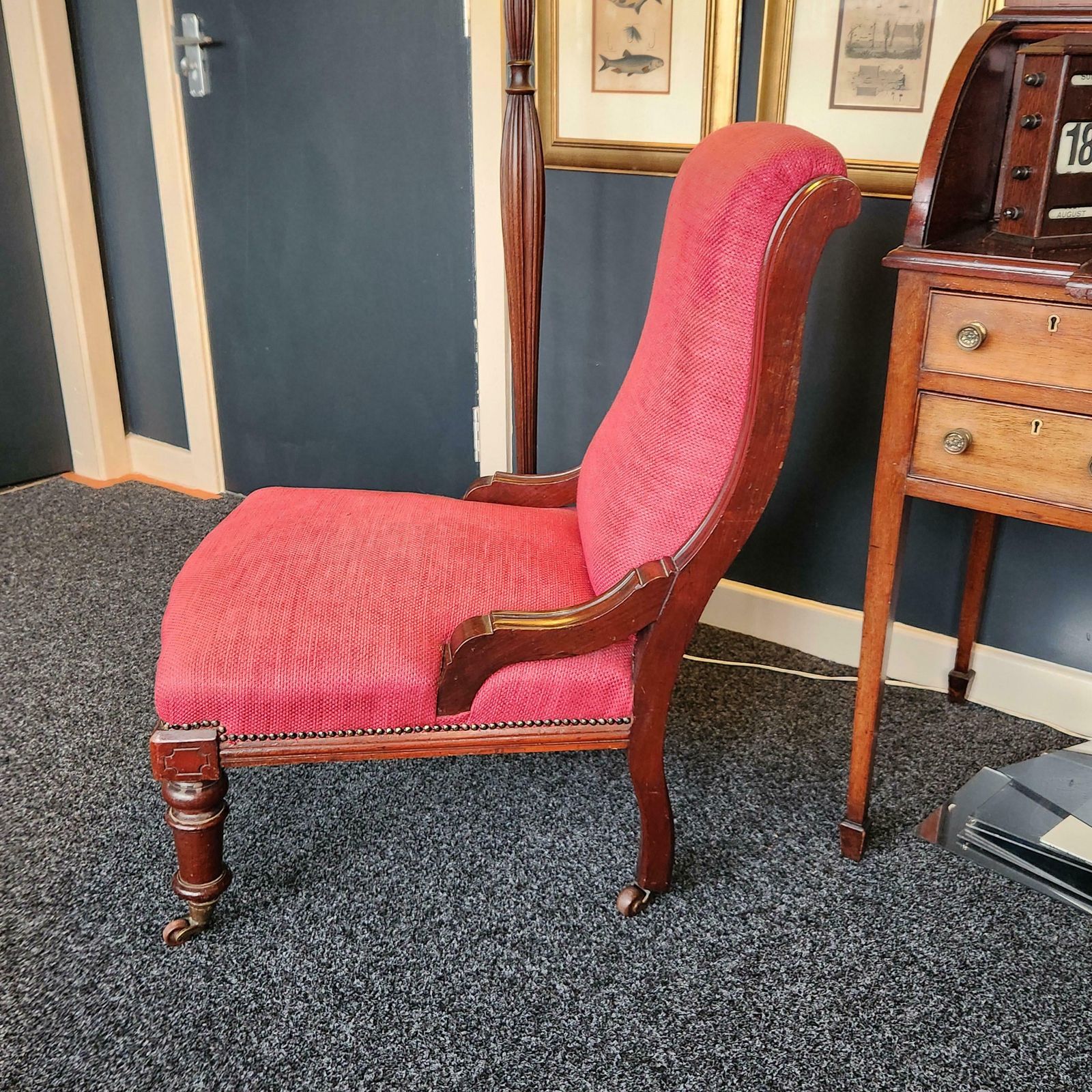 Victorian Nursing Chair, 1800s photo for sale