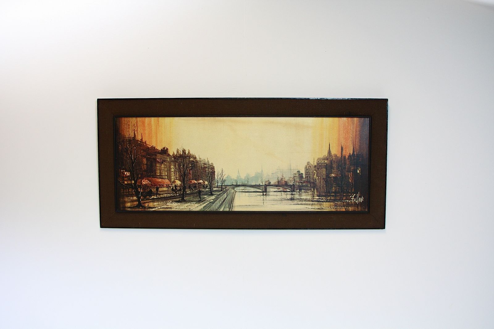 Ron Folland Mid Century Art Cafe Quays Paris C.1970 photo furniture
