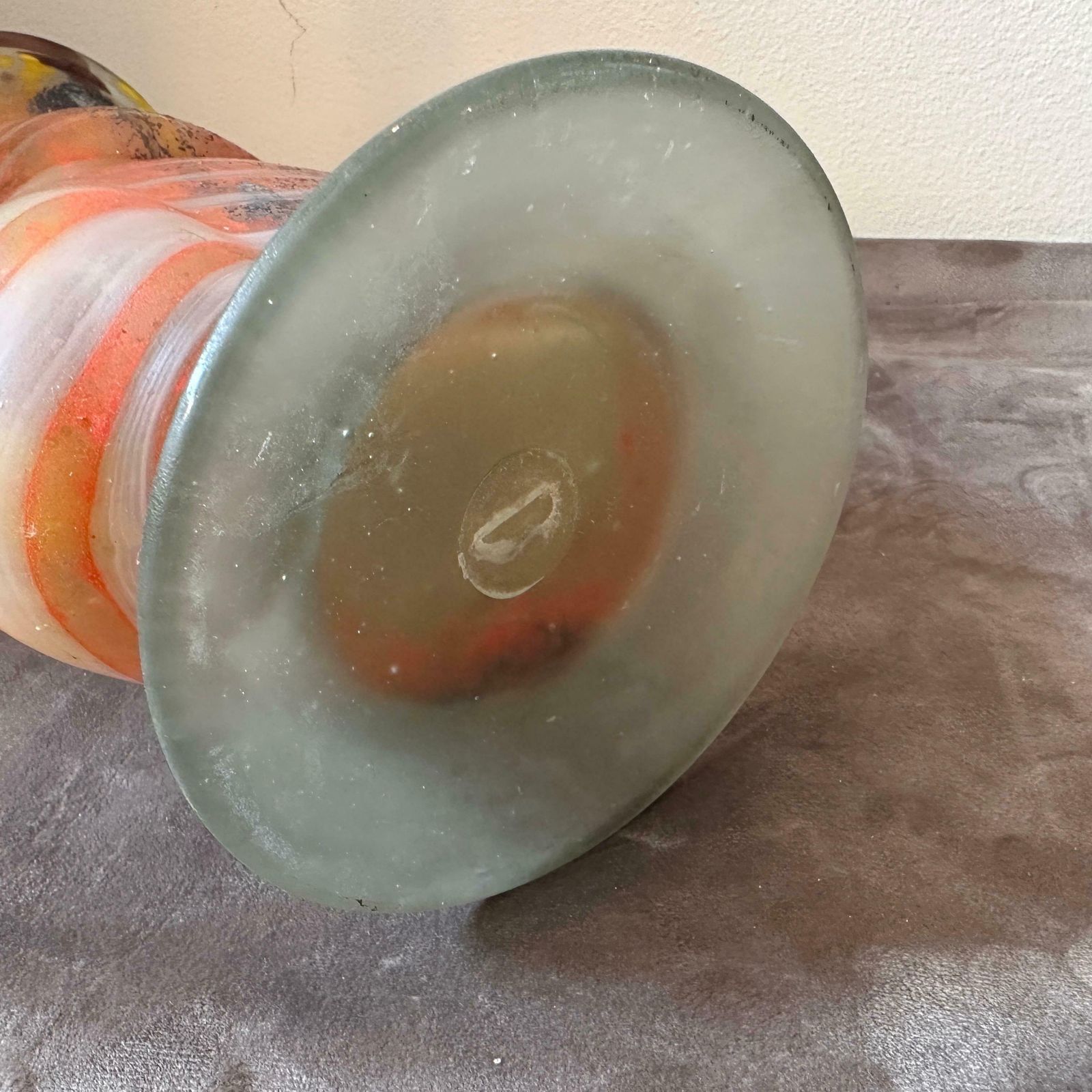1980s Art Nouveau Style Murano Glass Amphora Vase photo vinterior