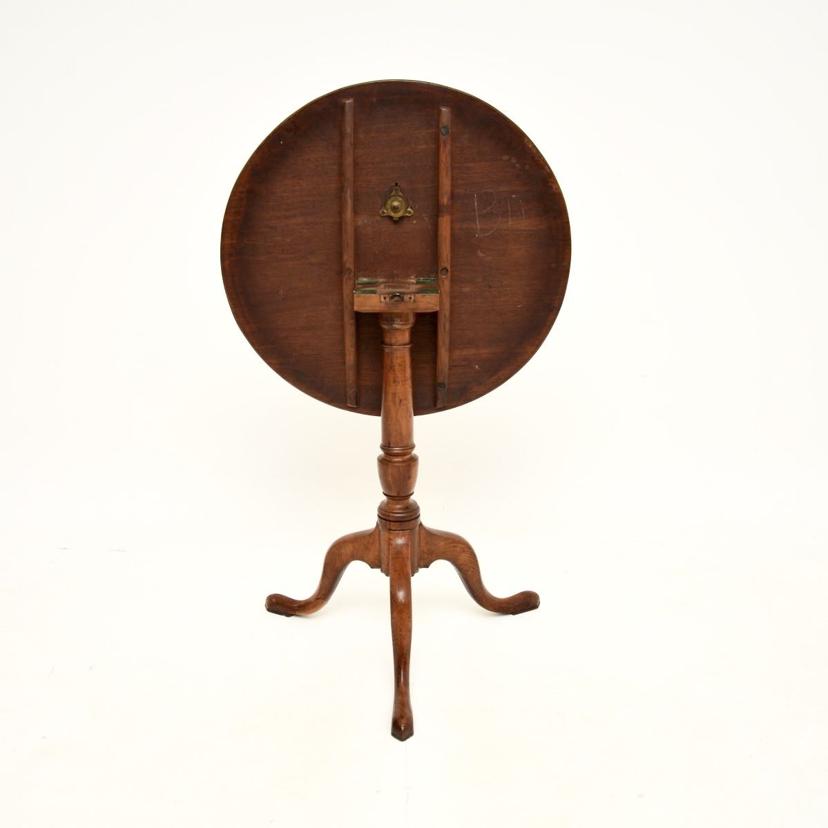 Antique Georgian Mahogany Tilt Top Occasional Table photo 585.52