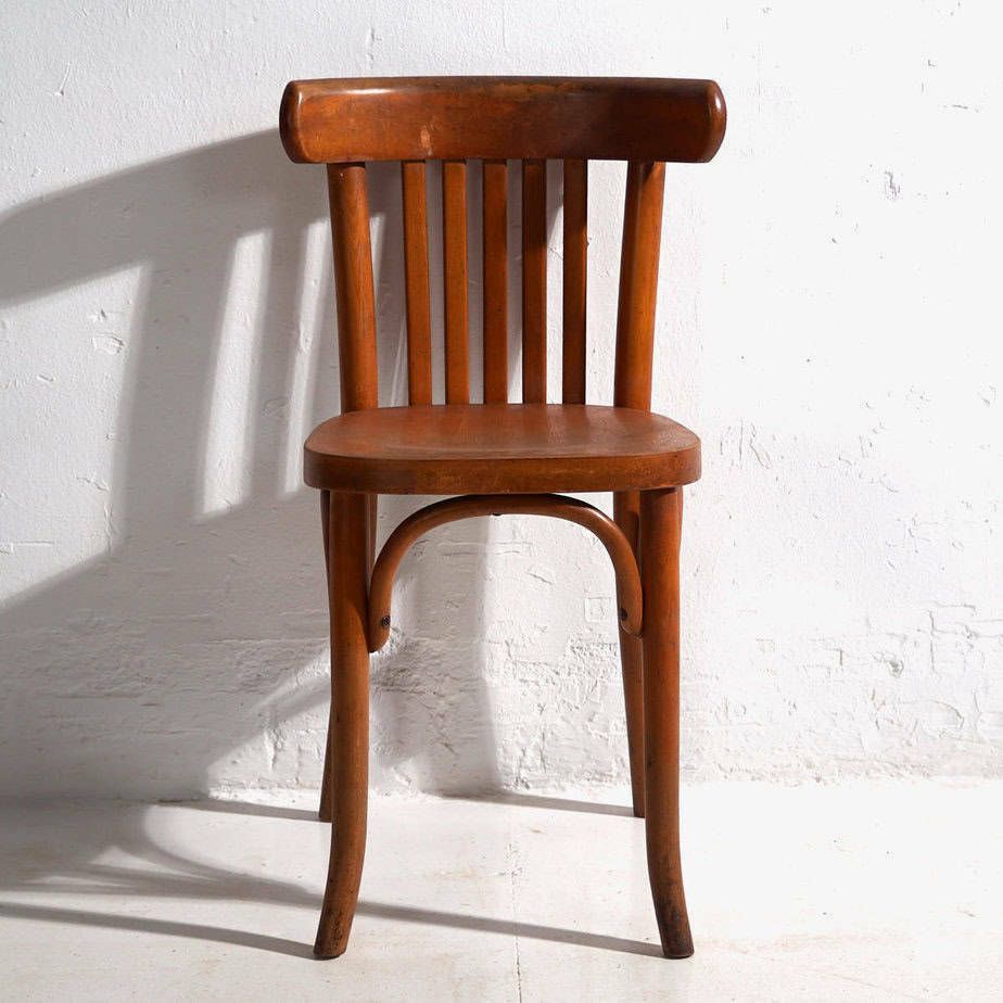 Antique Thonet Bistro Chairs (C.1900). Set Of 2 Pieces #14 photo vintage