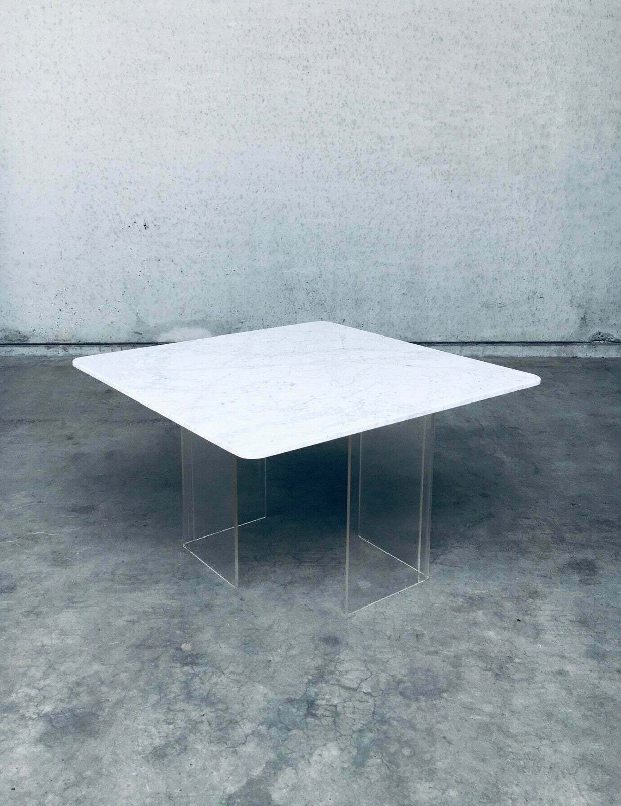 Minimalistische Marmeren Zweefblad Eettafel, Italië, Ca. Jaren 1970 photo furniture