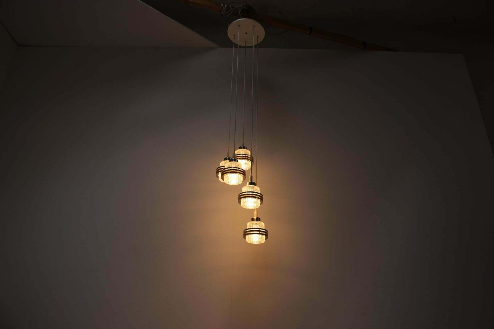 1960s Cascade Chandelier, Czechoslovakia photo vintage