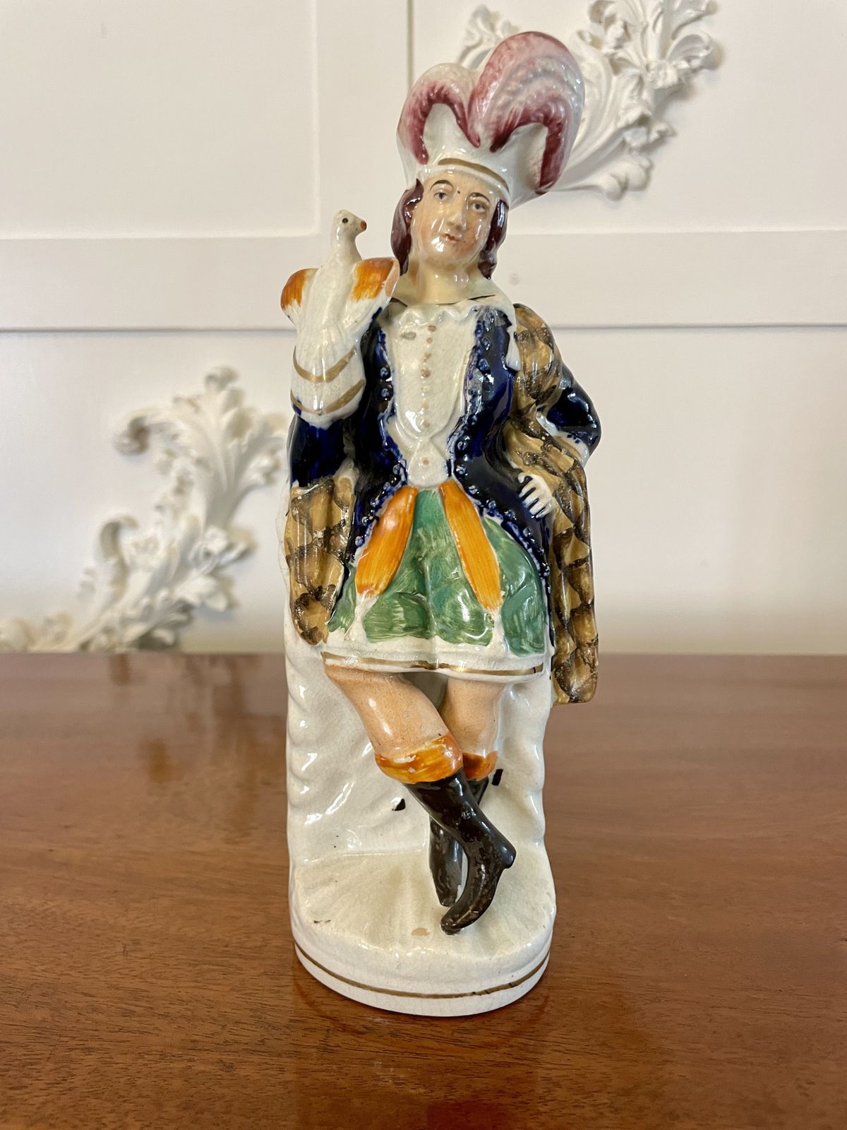 Antique 19th Century Staffordshire Flatback Figure