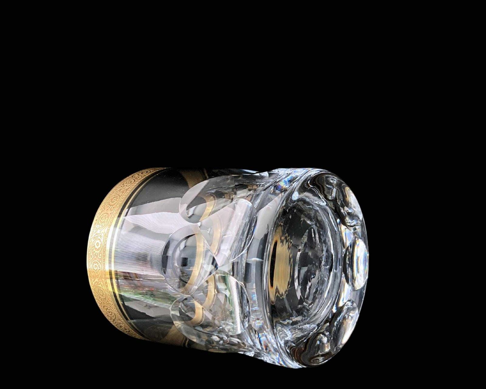 Crystal Whiskey Glasses Gold | 2pcs | Theresienthal Bernadotte photo 177.0