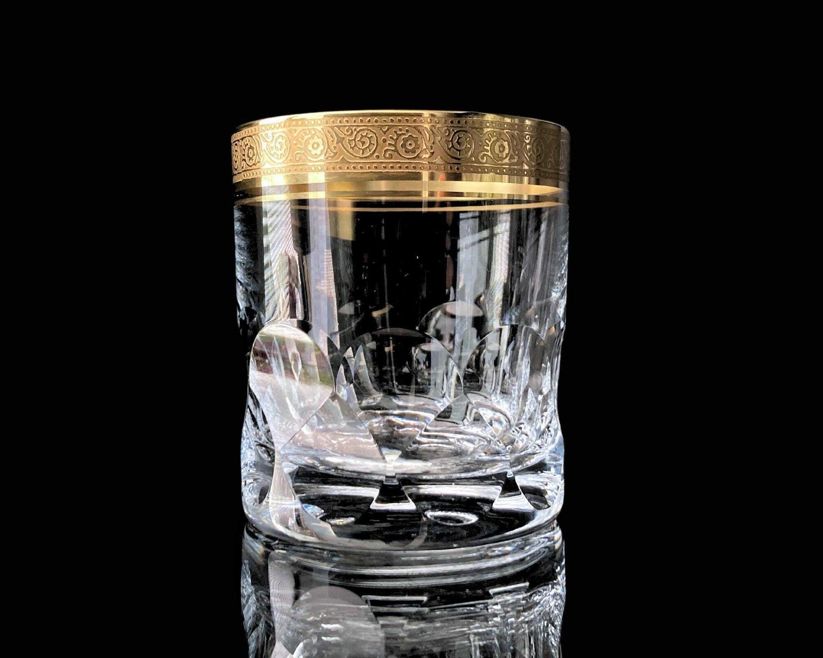 Crystal Whiskey Glasses Gold | 2pcs | Theresienthal Bernadotte photo buy