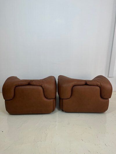 Confidential Armchair Attributed To Alberto Rosselli For Saporiti, Italy, 1970s, Set Of 2 photo vintage