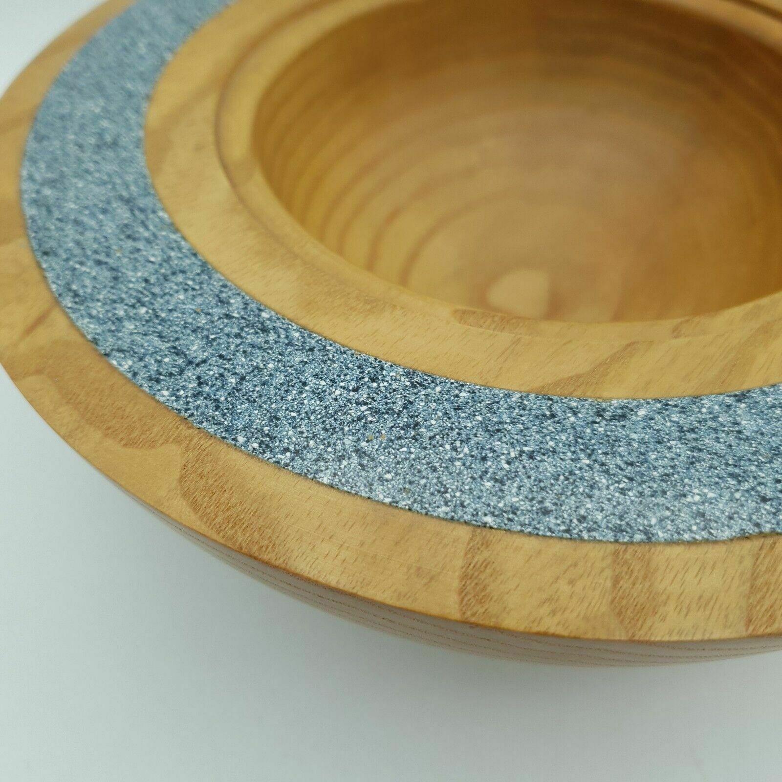 Chunky Ash Wood Bowl With Resin Insert Unique Handmade Trinket Bowl 22cm 1.1kg photo Home Decor