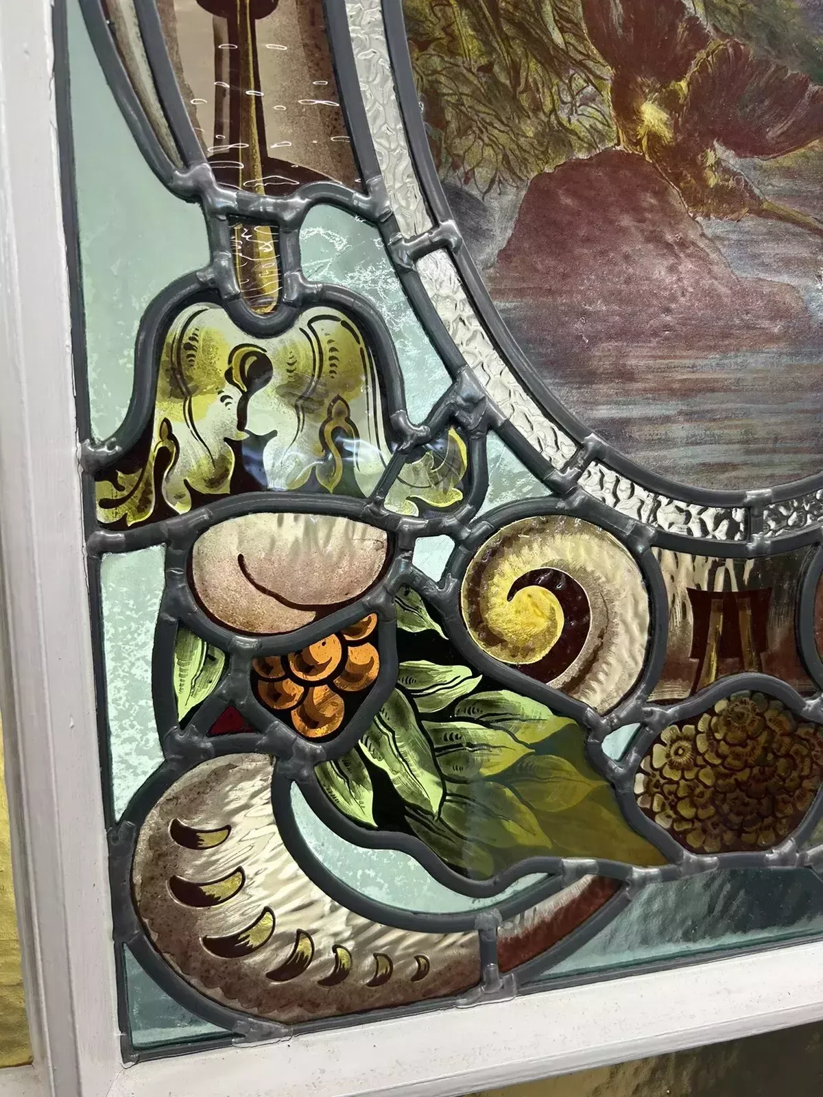 Victorian Stained Glass Door Reclaimed Period Old Antique Vestibule Internal photo buy