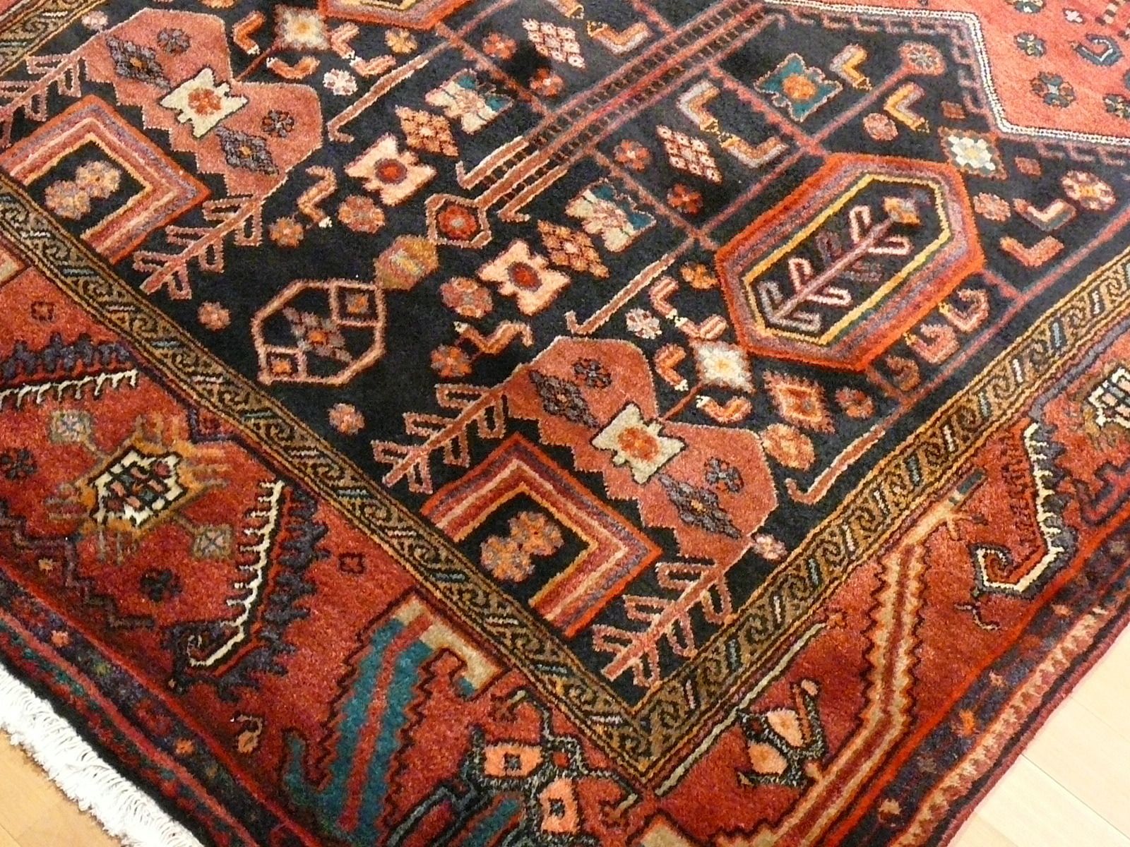 Vintage Garus Wide Runner Rug 9.0 X 4.3 Ft / 274 X 130 Cm photo vintage
