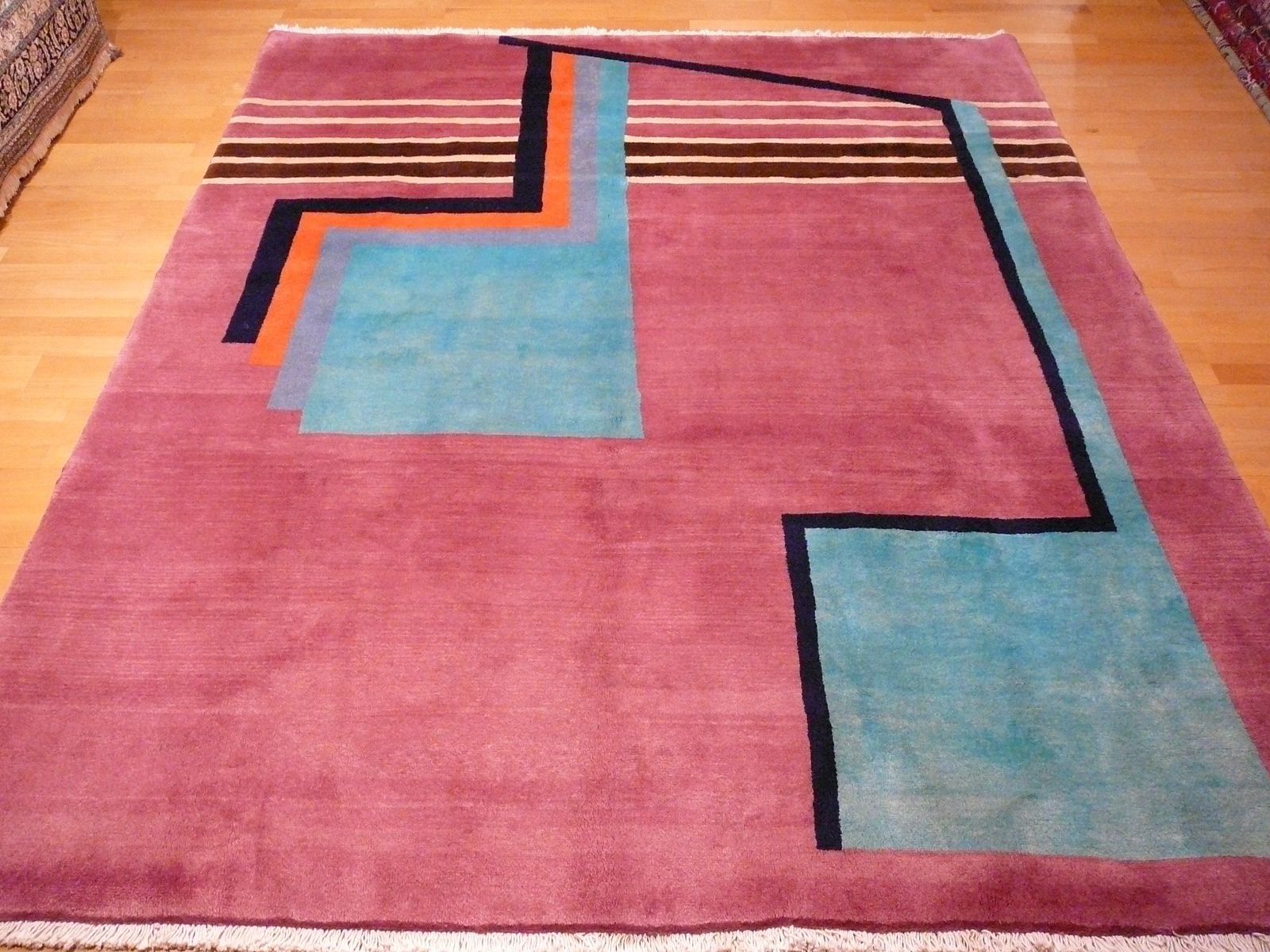3260.0 09534 Sultanabad Art Deco Vintage Rug 8.3 X 6.6 Ft / 254 X 200 Cm photo