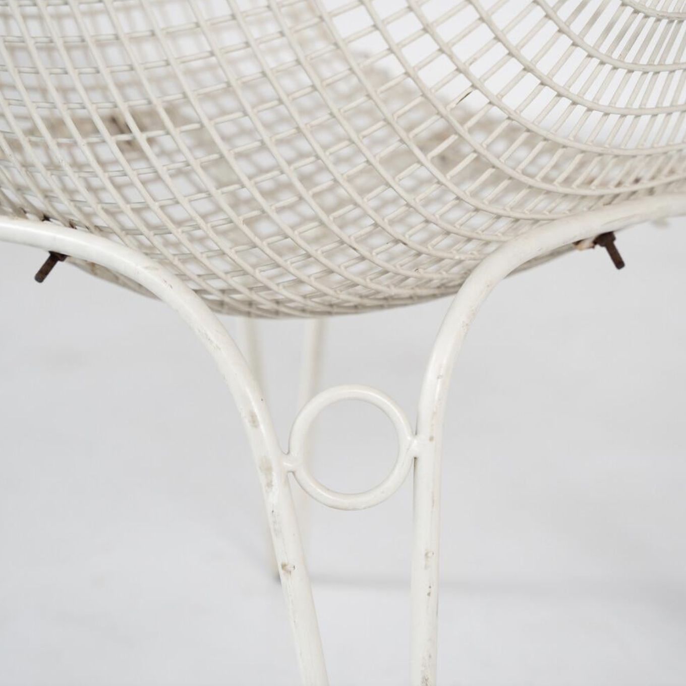 photo furniture Mid Century Modern Set Of 8 Garden Chairs, Italy, 1950s