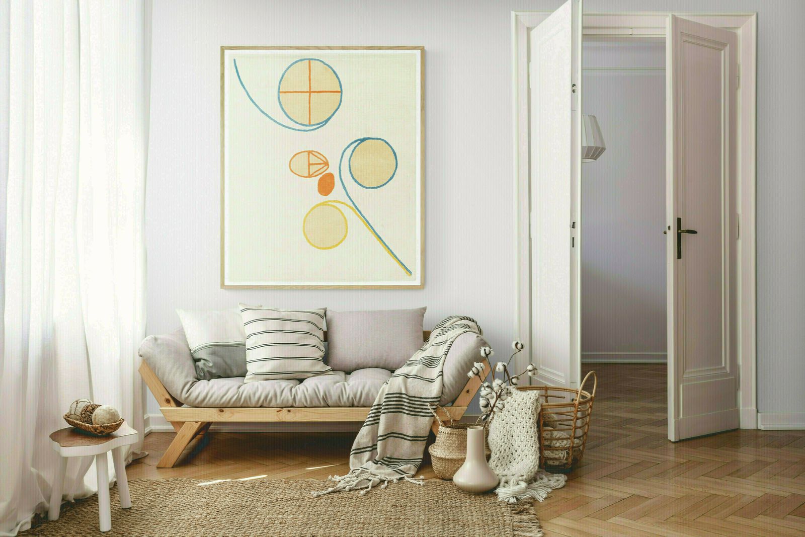 Hilma Af Klint Swedish Mid Century Abstract Canvas Paper Wall Art Print