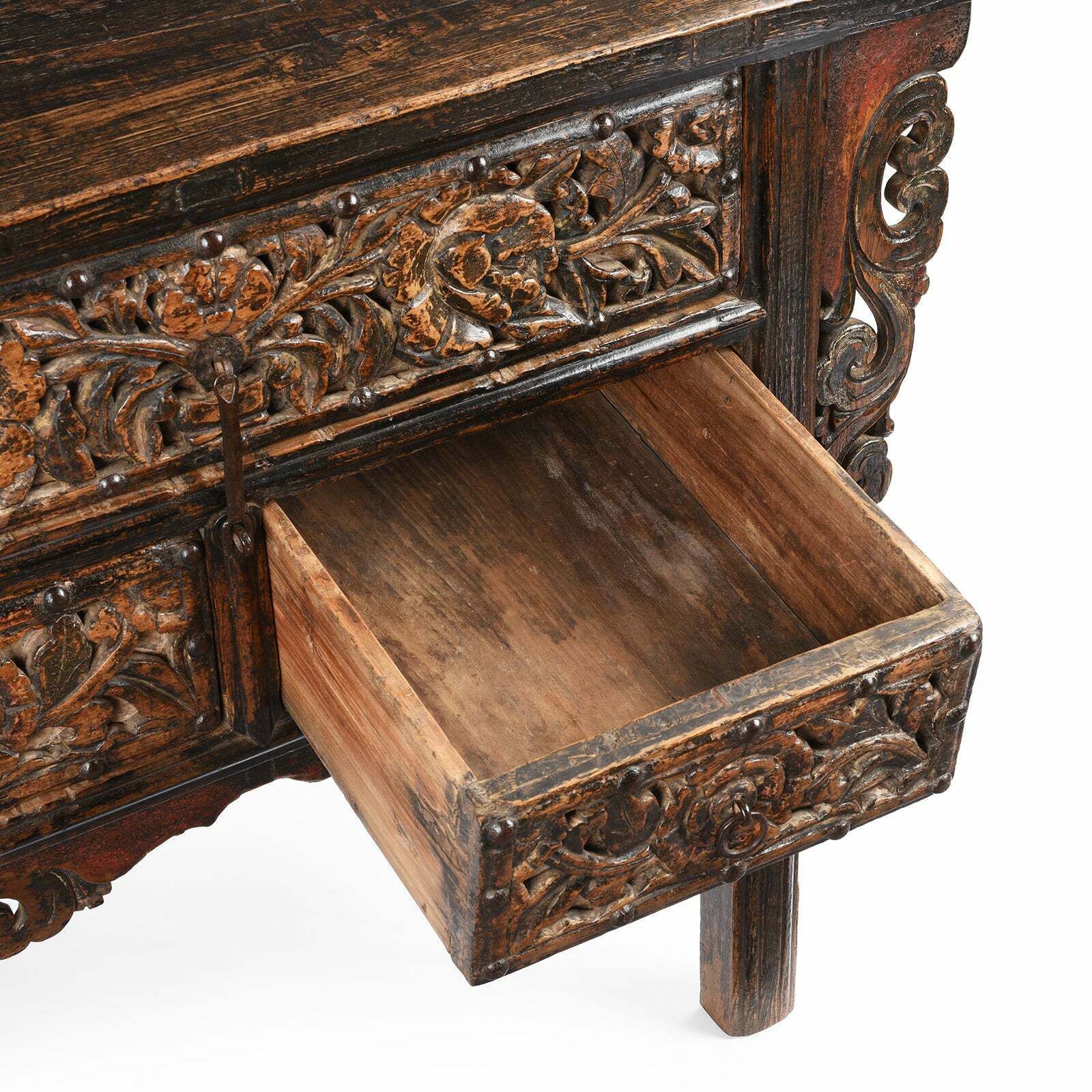 Antique Chinese Coffer Table, Early 19th Century photo vintage