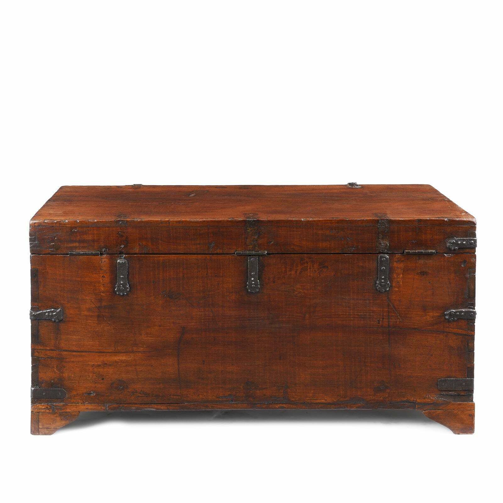 Furniture Antique Indo Portugese Chest From South India, 19th Century photo