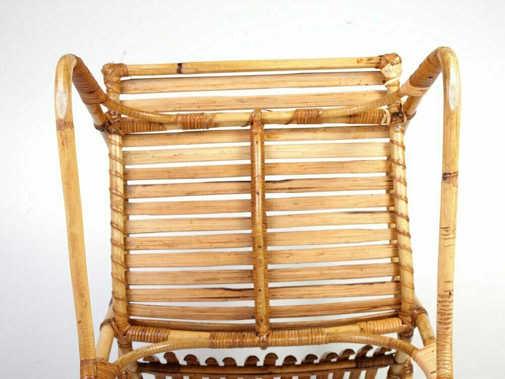 420.0 Mid Century Rattan Lounge Chair, 1950s photo