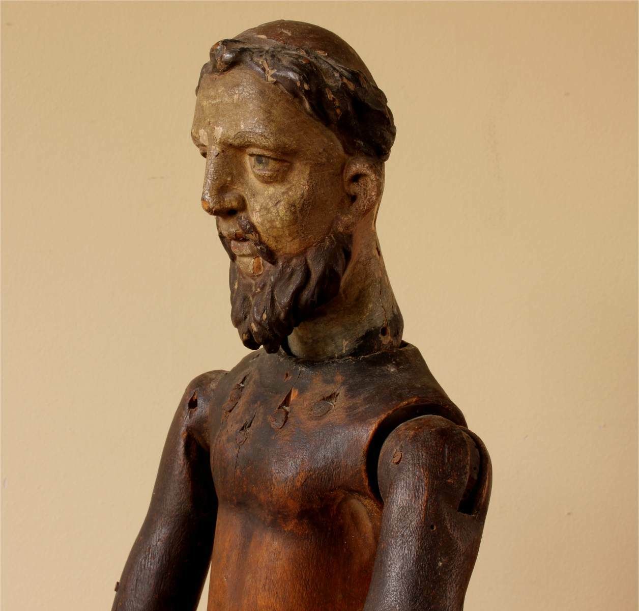 Mannequin Lay Figure. Wooden Articulated Jesus Christ Santos Doll. 18th Century. photo buy