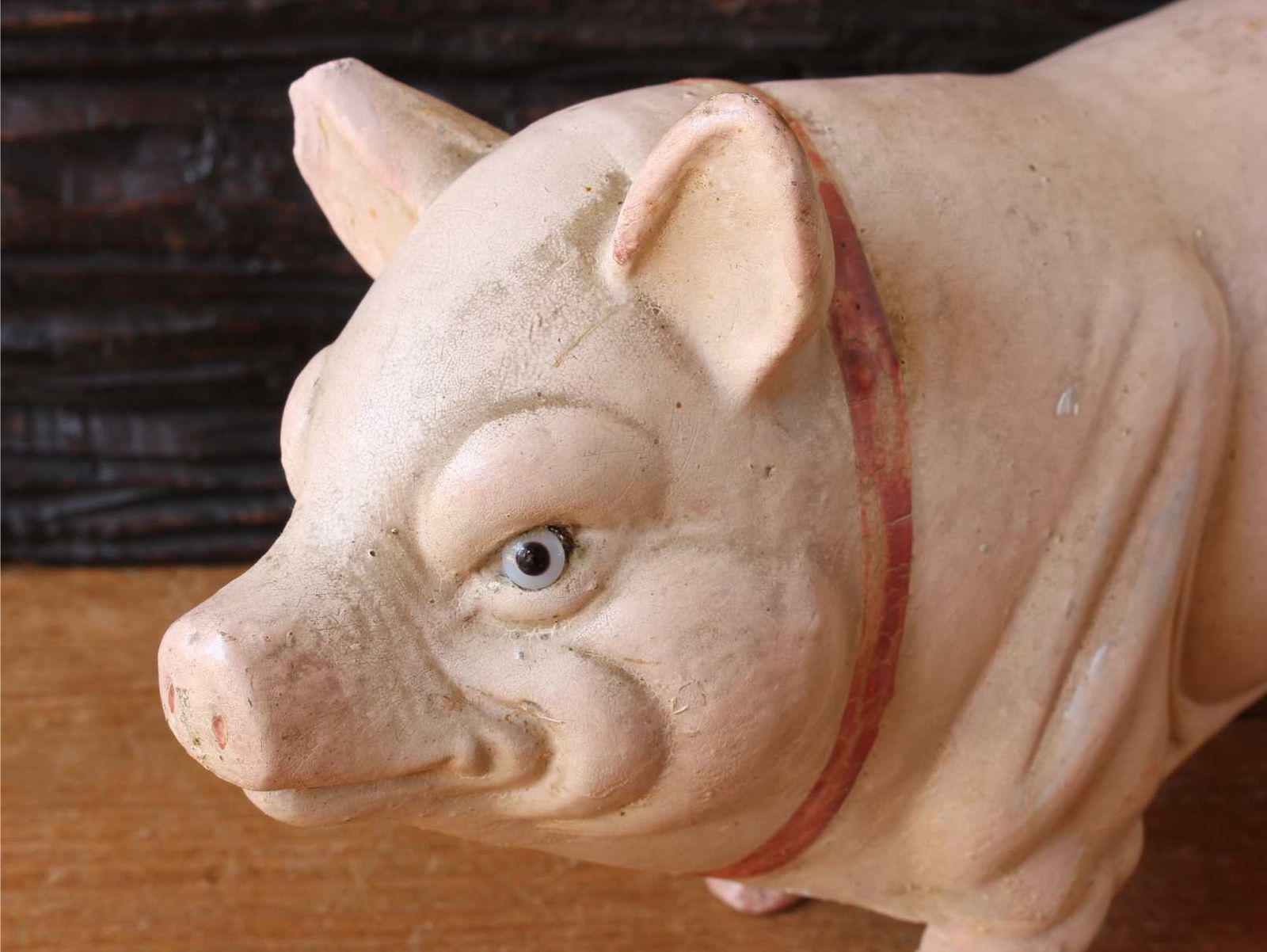 German Papier Mache Pig. Butcher Shop Display Model. Toy. C1890. photo for sale
