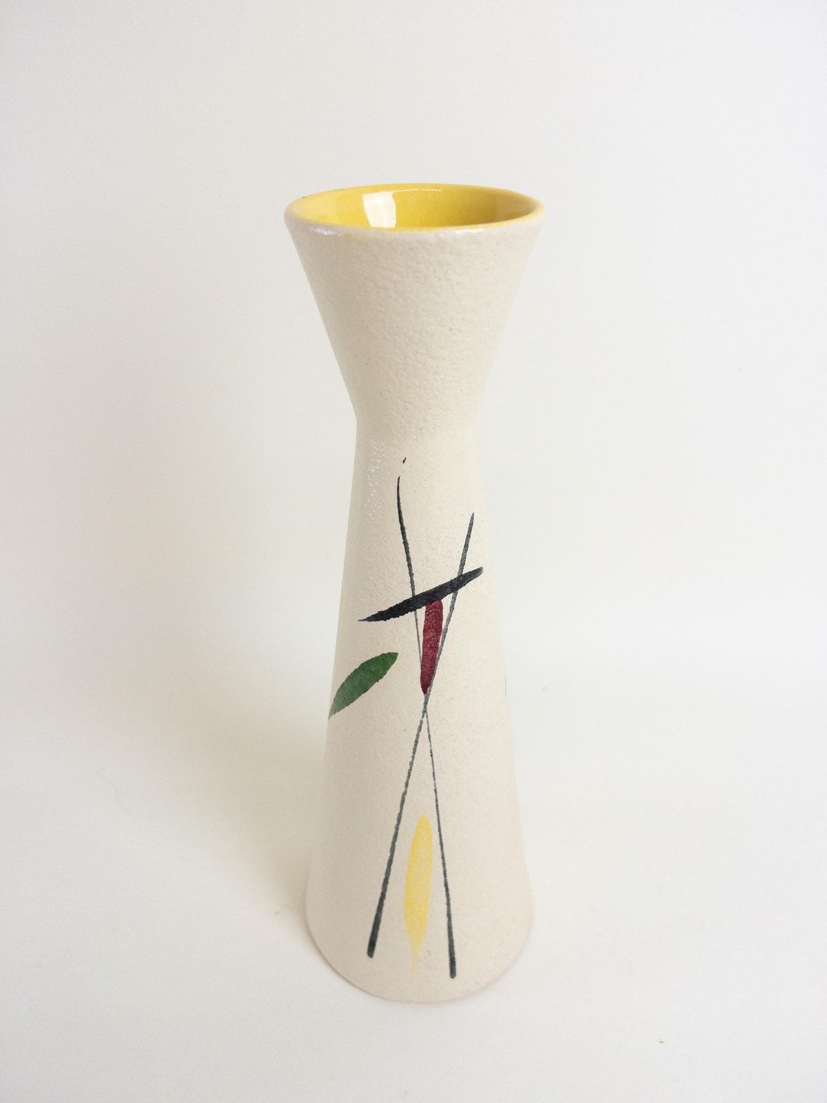 Scheurich Und Greulich 1950s Mid Century Vase   Hand Painted West German Pottery Vase 28 Cm Tall photo Home Decor